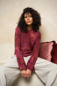 TILTIL Hibiscus Farah Longsleeve Dark Pink - Things I Like Things I Love