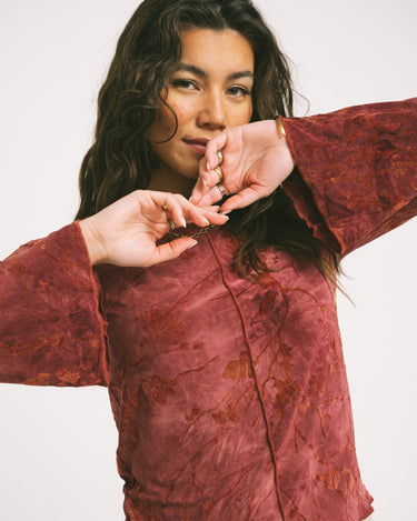 TILTIL Hibiscus Farah Longsleeve Dark Pink - Things I Like Things I Love