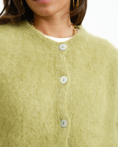 TILTIL Hilde Knitted Vest One Size Green - Things I Like Things I Love