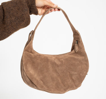 TILTIL Hobo Bag Suede Taupe - Things I Like Things I Love