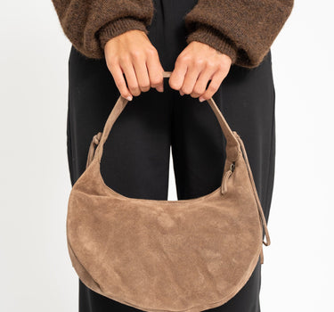 TILTIL Hobo Bag Suede Taupe - Things I Like Things I Love