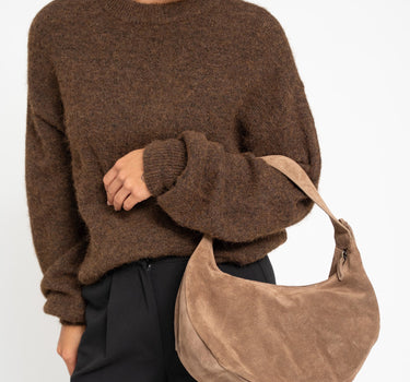 TILTIL Hobo Bag Suede Taupe - Things I Like Things I Love