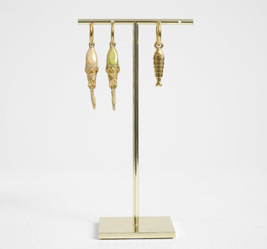 TILTIL Hoop Charm Fish Small Gold - Things I Like Things I Love