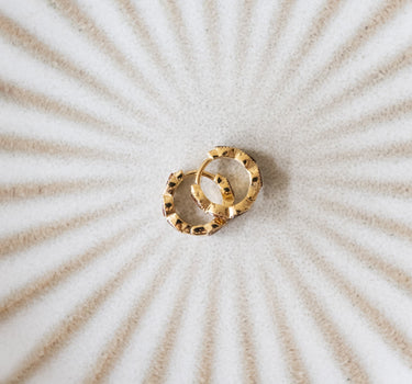 TILTIL Hoop Goldplated Zircon Choco Gold - Things I Like Things I Love