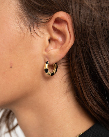 TILTIL Hoop Luca Black Gold - Things I Like Things I Love