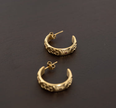 TILTIL Hoop Stardust Burgundy Gold - Things I Like Things I Love