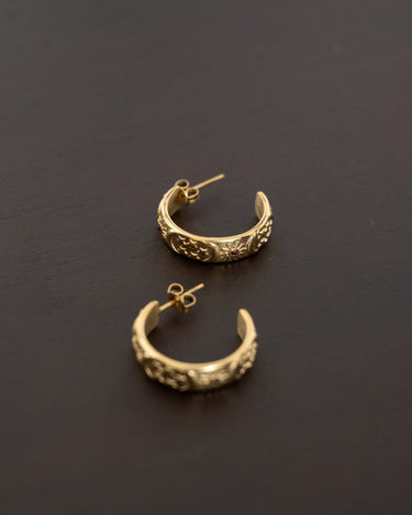 TILTIL Hoop Stardust Burgundy Gold - Things I Like Things I Love