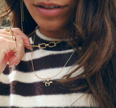 TILTIL Horsebit Necklace Goud - Things I Like Things I Love