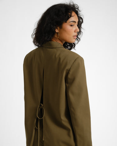 TILTIL Indy Open Back Blazer Groen - Things I Like Things I Love