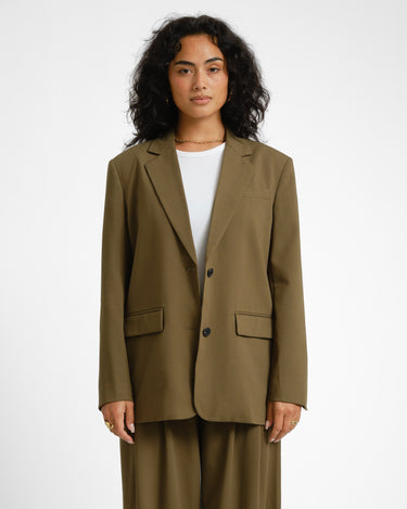 TILTIL Indy Open Back Blazer Groen - Things I Like Things I Love