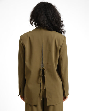 TILTIL Indy Open Back Blazer Groen - Things I Like Things I Love