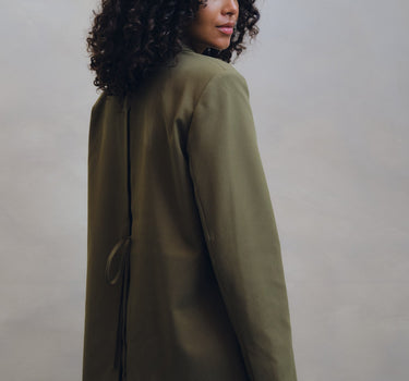 TILTIL Indy Open Back Blazer Groen - Things I Like Things I Love