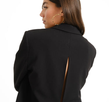 TILTIL Indy Open Back Blazer Zwart - Things I Like Things I Love
