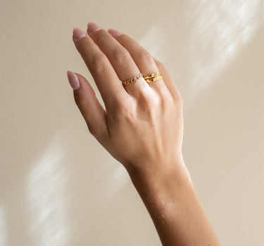 TILTIL Ines Chain Zircon Ring Goud - Things I Like Things I Love
