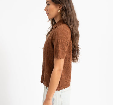 TILTIL Iza Crochet Top Brown - Things I Like Things I Love
