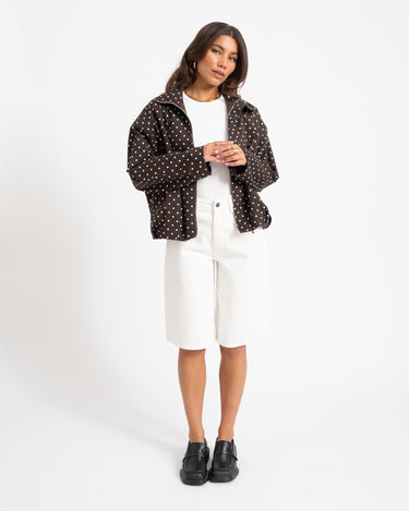TILTIL Jacket Zoe Polkadot Brown - Things I Like Things I Love
