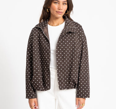 TILTIL Jacket Zoe Polkadot Brown - Things I Like Things I Love