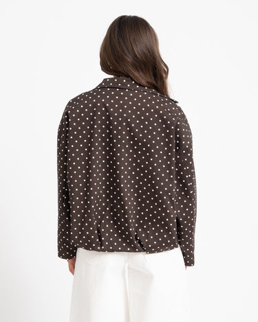 TILTIL Jacket Zoe Polkadot Brown - Things I Like Things I Love