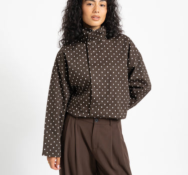 TILTIL Jacket Zoe Polkadot Brown - Things I Like Things I Love