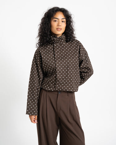 TILTIL Jacket Zoe Polkadot Brown - Things I Like Things I Love