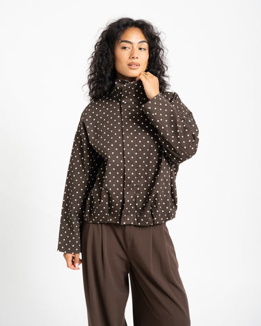 TILTIL Jacket Zoe Polkadot Brown - Things I Like Things I Love