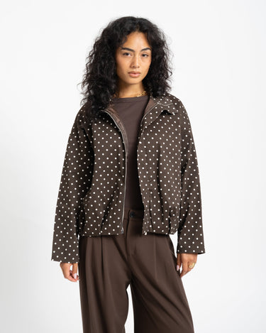 TILTIL Jacket Zoe Polkadot Brown - Things I Like Things I Love