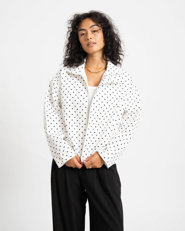 TILTIL Jacket Zoe Polkadot White - Things I Like Things I Love