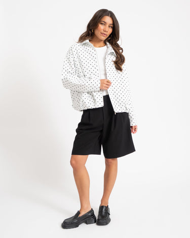TILTIL Jacket Zoe Polkadot White - Things I Like Things I Love