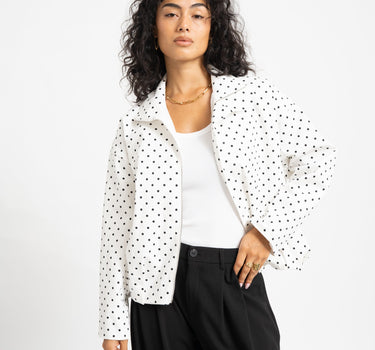 TILTIL Jacket Zoe Polkadot White - Things I Like Things I Love