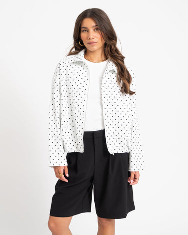 TILTIL Jacket Zoe Polkadot White - Things I Like Things I Love