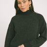 TILTIL Jackie Contrasted Mockneck Pullover Black - Things I Like Things I Love