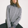 TILTIL Jackie Contrasted Mockneck Pullover Blue - Things I Like Things I Love