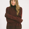 TILTIL Jackie Contrasted Mockneck Pullover Rust - Things I Like Things I Love