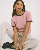 TILTIL Jamie T-Shirt Alt Rosa Kontrast Einheitsgröße