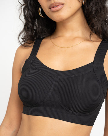 TILTIL Jessa Seamless Rib Bra Black One Size - Things I Like Things I Love
