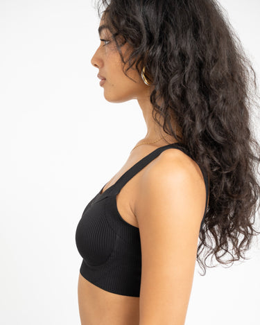 TILTIL Jessa Seamless Rib Bra Black One Size - Things I Like Things I Love