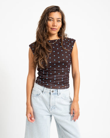 TILTIL Jessi Polkadot Top Bruin - Things I Like Things I Love