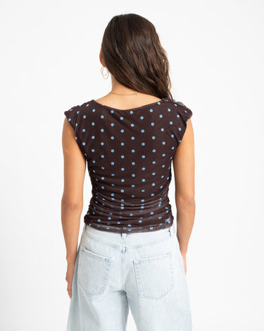 TILTIL Jessi Polkadot Top Bruin - Things I Like Things I Love