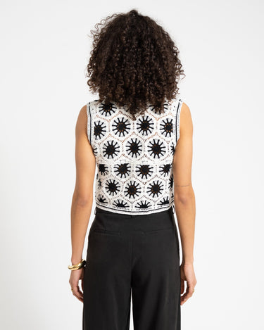 TILTIL Jillie Crochet Gilet Black - Things I Like Things I Love