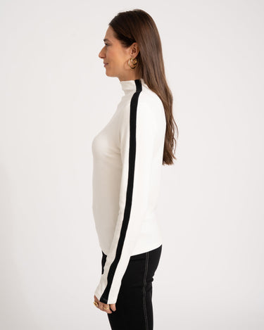 TILTIL Jolie Longsleeve White Black Detail One Size - Things I Like Things I Love
