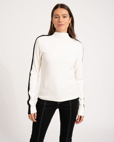 TILTIL Jolie Longsleeve White Black Detail One Size - Things I Like Things I Love