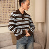 TILTIL Joya Polo Striped Brown One Size - Things I Like Things I Love