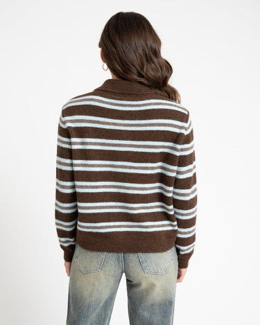 TILTIL Joya Polo Striped Brown One Size - Things I Like Things I Love