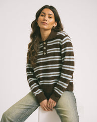 TILTIL Joya Polo Striped Brown One Size - Things I Like Things I Love