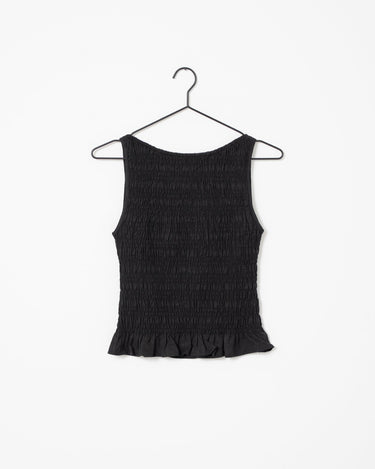 TILTIL Joyce Tencel Smock Top Black - Things I Like Things I Love
