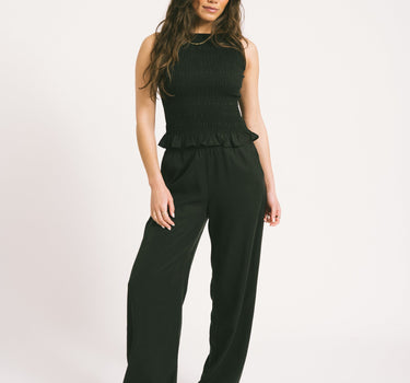 TILTIL Joyce Tencel Smock Top Black - Things I Like Things I Love