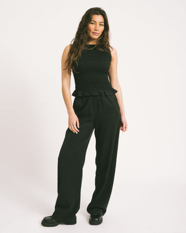 TILTIL Joyce Tencel Smock Top Black - Things I Like Things I Love