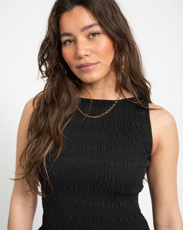 TILTIL Joyce Tencel Smock Top Black - Things I Like Things I Love