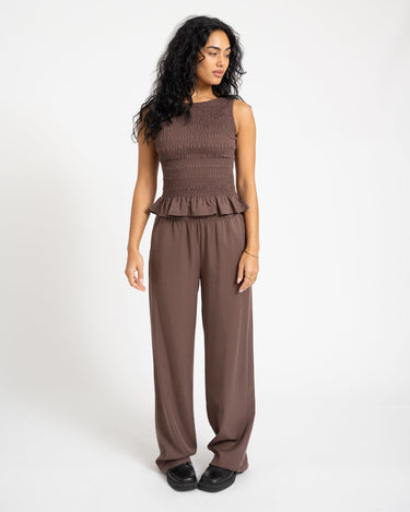 TILTIL Joyce Tencel Smock Top Brown - Things I Like Things I Love