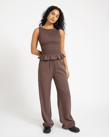 TILTIL Joyce Tencel Smock Top Brown - Things I Like Things I Love